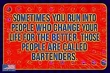 SOMETIMES MADE IN USA METAL SIGN 8X12 FUNNY BAR MAN CAVE TIKI BAR BARTENDER