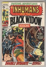 Amazing Adventures #1 August 1970 VG/FN Inhumans, Black Widow