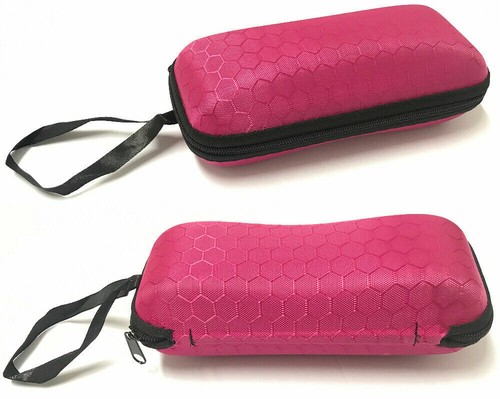 Color Zipper Carry Case For Sunglasses/Shell PVC Hard Box/Carabiner Designed C22 - Picture 17 of 28