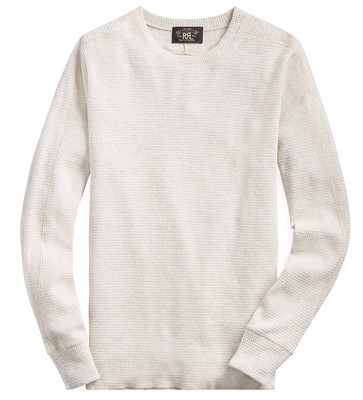 rrl waffle knit henley