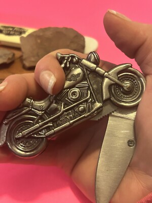 1998Harley Davidson Motorcycle Single Locking Blade Pocket Knife