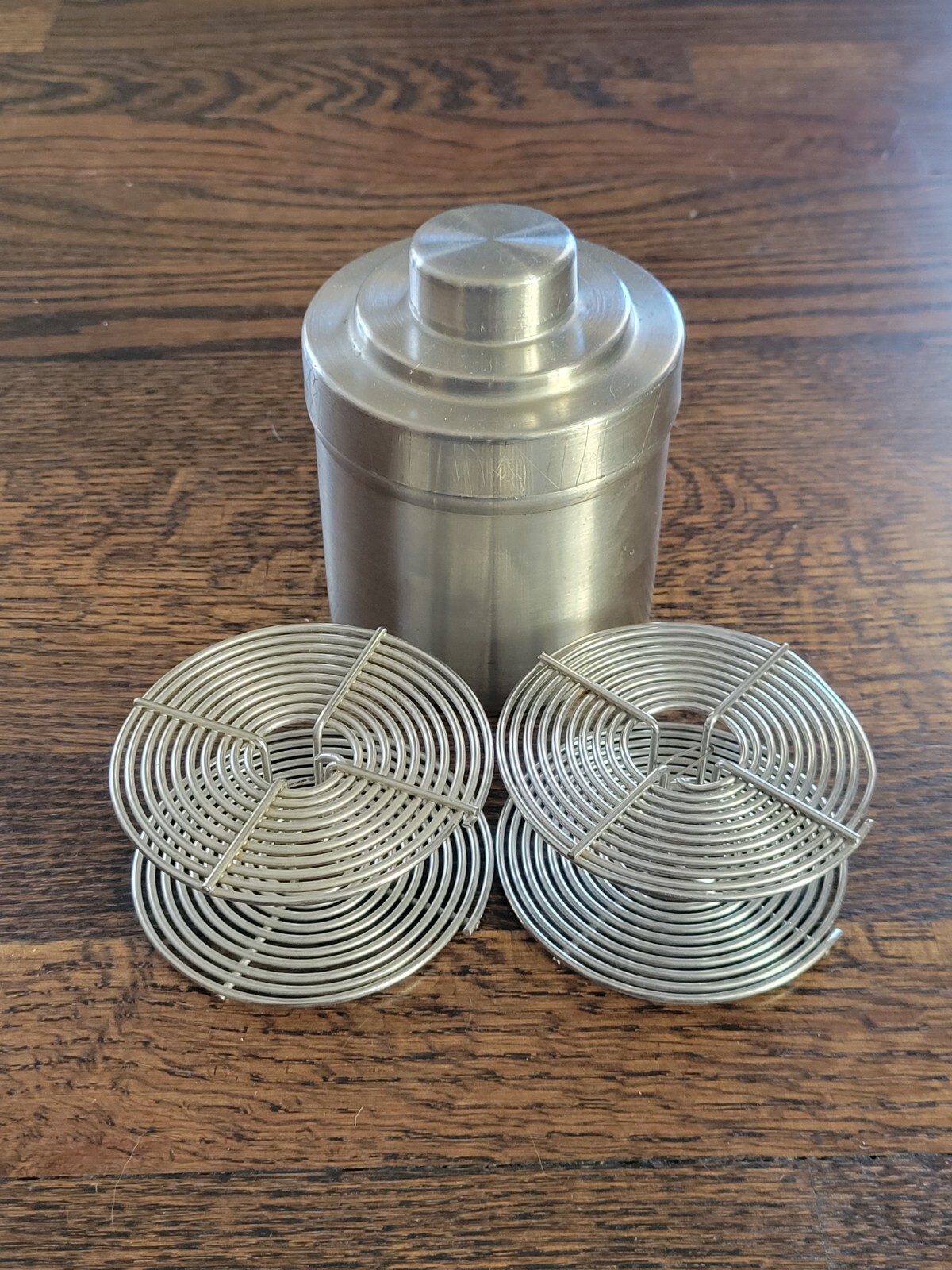 Omega Stainless Steel Film Developing Tank with 2- 35mm Reels ☆ Excellent ☆