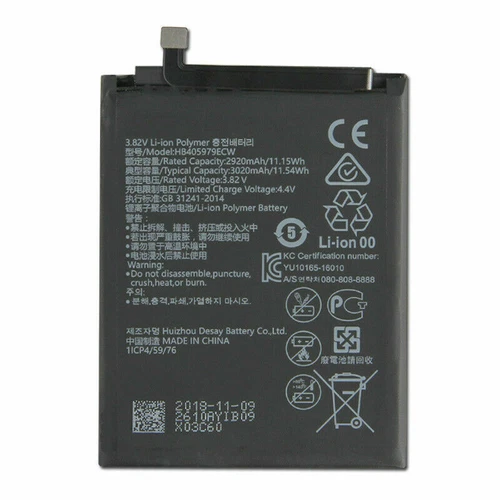 Replacement Battery HB405979ECW For Huawei NOVA Enjoy 6S DIG-AL00 3020mAh + Tool - Picture 2 of 5