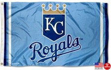 Royals Kansas City 3x5 Flag Man Cave Baseball New Fast USA Shipping KC Royal.