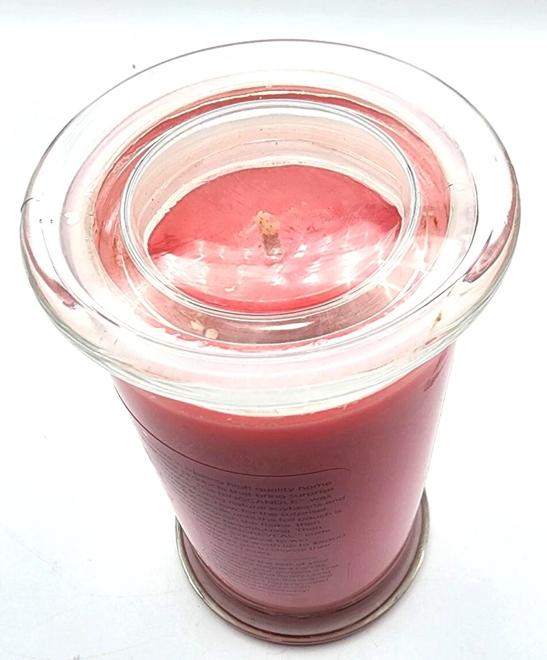 DIAMOND CANDLES Its A GIRL Vaso Grande Pilar Tarro ANILLO Vela ROSA Bebé 21 OZ Foto 3 de 4