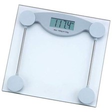 HealthSmart Tempered Glass Electronic Bathroom Scale