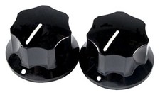 Genuine Fender Pure Vintage 1965 Jaguar/Mustang Guitar Skirted Knobs - Set of 2