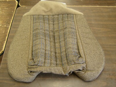 NOS OEM Ford 1987 1988 1989 Mustang GT Seat Cover Bottom Brown w/ Blue