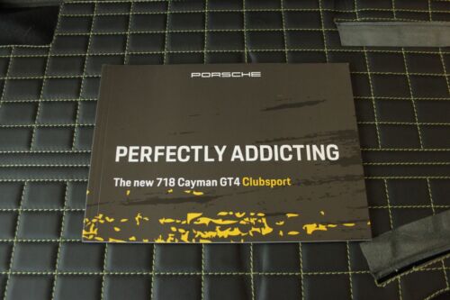 RAR Prospekt brochure Porsche 718 Cayman GT4 Clubsport Perfectly Addicting ENG