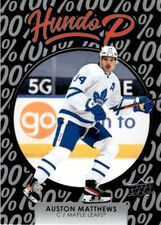 2021-22 Upper Deck Hundo P Auston Matthews Toronto Maple Leafs #HP-18