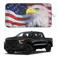 For Chevrolet  Tahoe  American Flag Front Window Windshield Sunshade Cover