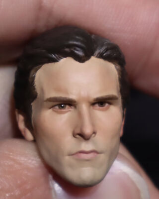 1/12 Painted Christian Bale Bruce Wayne Batman Head Carved McFarlane Size