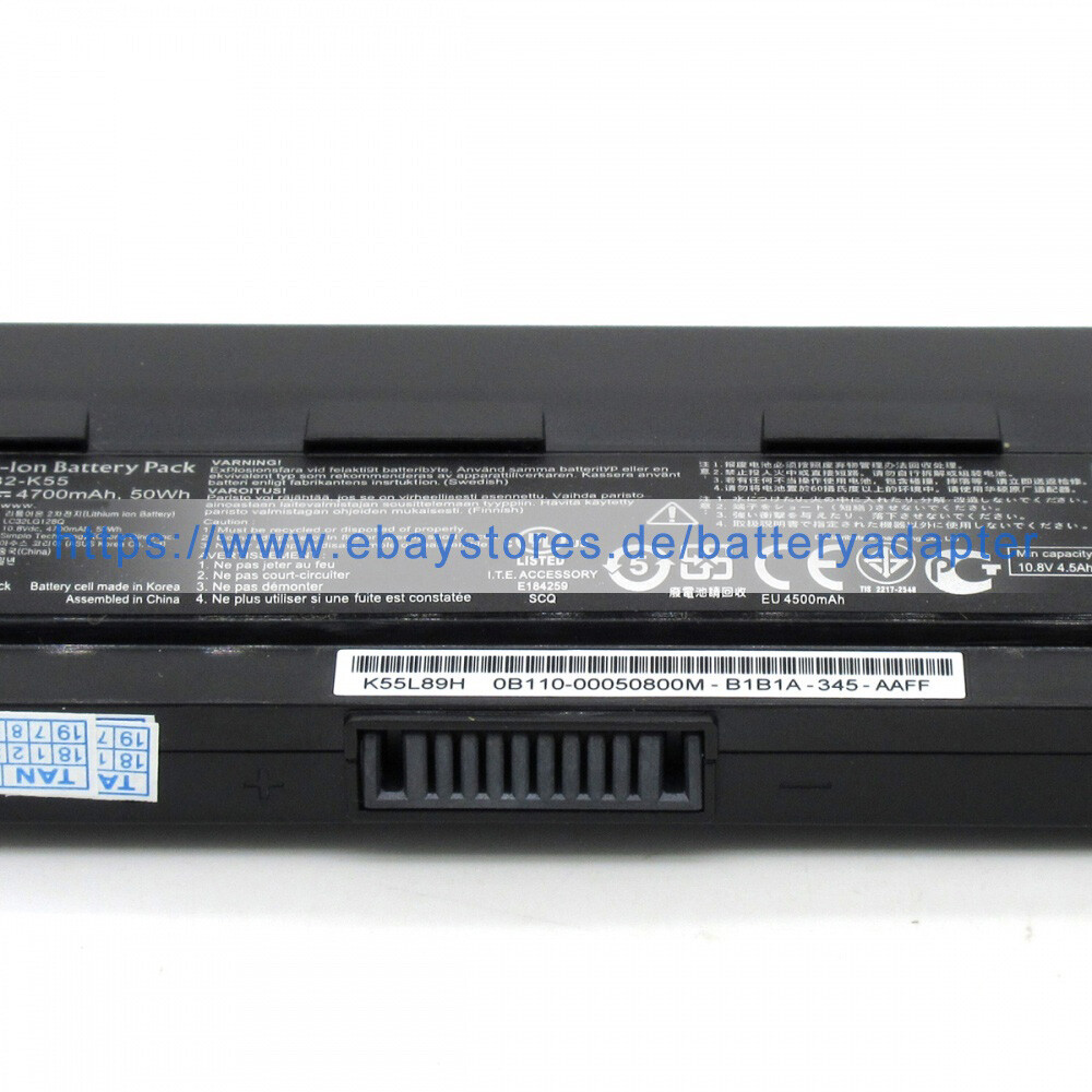 TSLUCK A32-K55 Notebook Akku Für Asus Laptops - 11.1V 4400mAh Ersatzakku