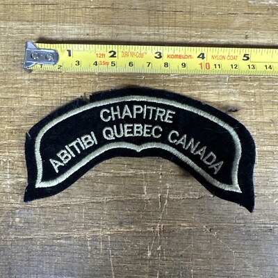 Harley Davidson HOG Chapitre Abitibi Quebec Canada Chapter Vest 5 x 2'' Patch