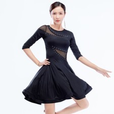 New Latin Rumba Samba Paso Doble Ballroom Dance Practice Dress Cha Cha Standard