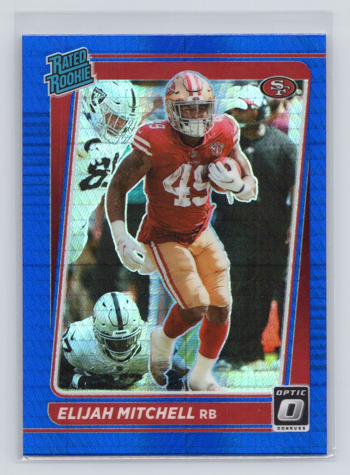 2021 Donruss Optic #291 Eli Mitchell Blue Hyper