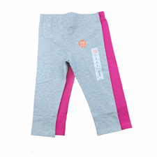 Jumping Beans  Girls Long Solid Capri Leggings 2-pc set Pink/ Gray NWT Size4