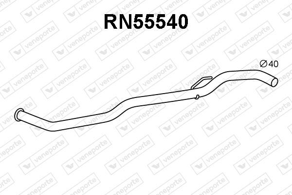 Tuyau d'échappement Renault Twingo I 1.2 essence de rechange standard en acier aluminisé