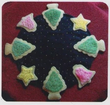 Embroidery & Wool Applique Pattern Sugar Cookies Pennyrug Pillow Primitive