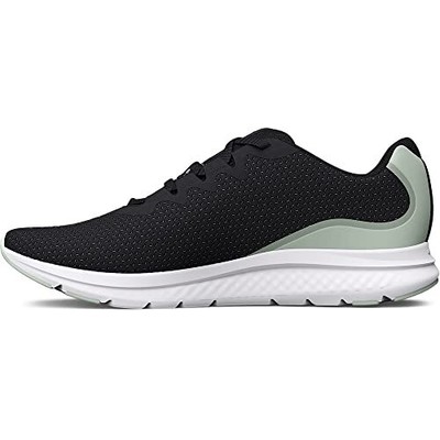 UNDER ARMOUR WOMEN'S CHARGED IMPULSE 3 JET GRAY/ILLUSION GREEN SIZE 10
