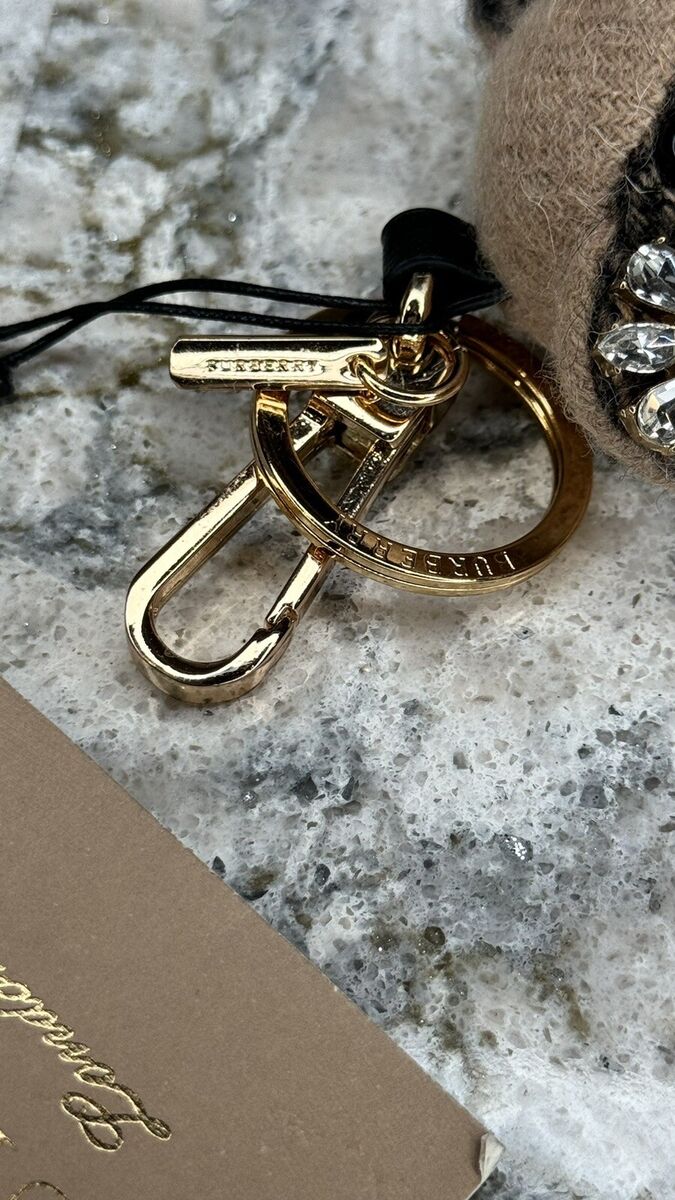BURBERRY Thomas Bear With Cape & Crystals Bag Charm/Key Ring BURBERRY Thomas Bear With Cape & Crystals Bag Charm/Key Ring