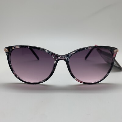 FOSTER GRANT 36712FGX001 Translucent Floral Brown Gold Jeweled  SUNGLASSES