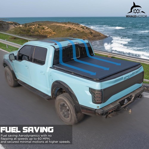 6.6FT Soft Tonneau Cover For 2007-2024 Chevy Silverado GMC Sierra 1500 2500 3500 - Picture 6 of 9