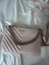 Victoria  s Secret 24/7 Studs Pebbled Chain V-Quilt Crossbody bag