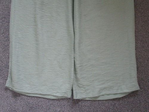 Primark- Sage green, wide leg, part elasticated waist, trousers -UK12/EU40 - Picture 3 of 11
