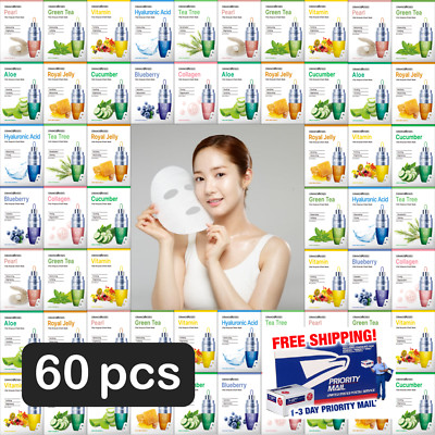 【Orangeroses】 60 pcs Vital Ampoule Sheet Mask, Korean Cosmetic ( 10 types x 6ea)