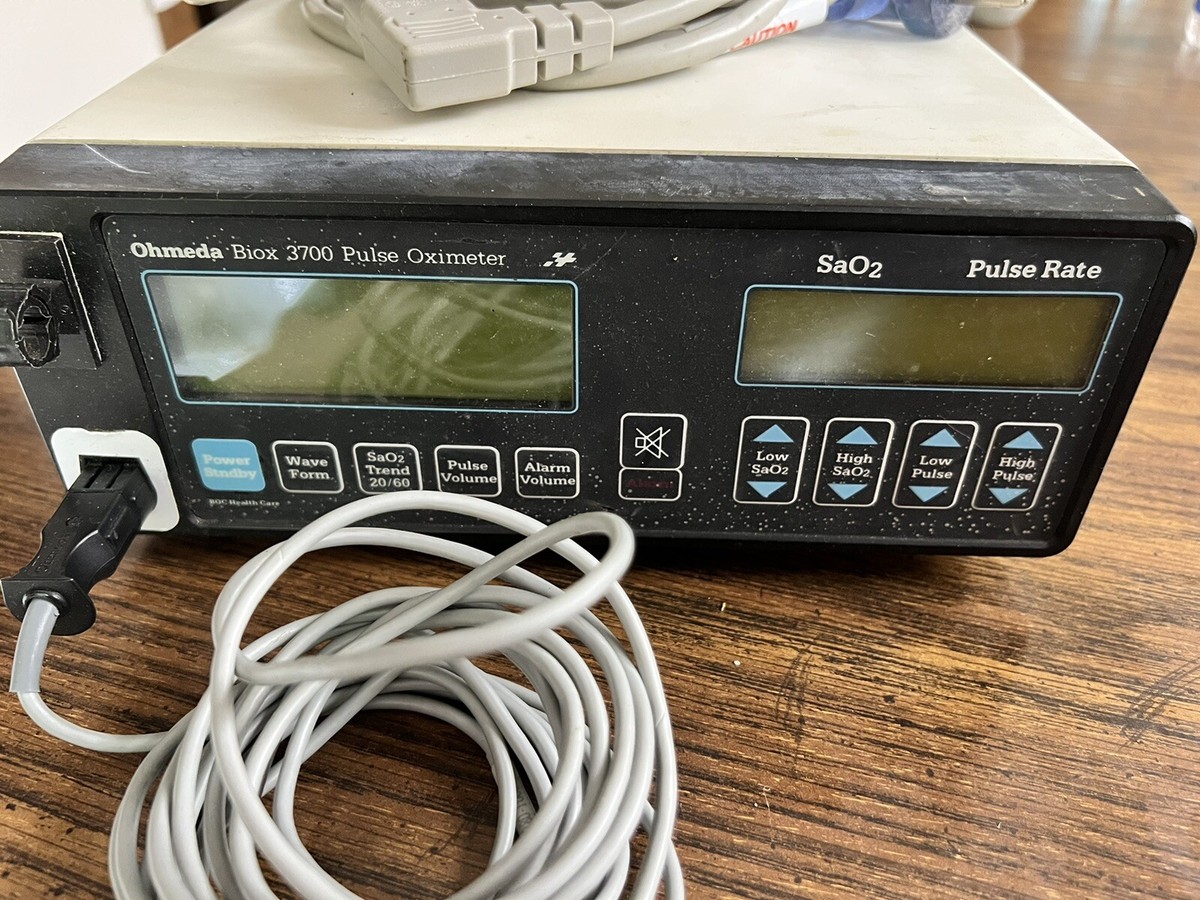 Ohmeda Biox 3700 Pulse Ox. Patient Monitor (D239)
