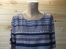 J. Crew Midi Dress Geometric Long Sleeve Size 8