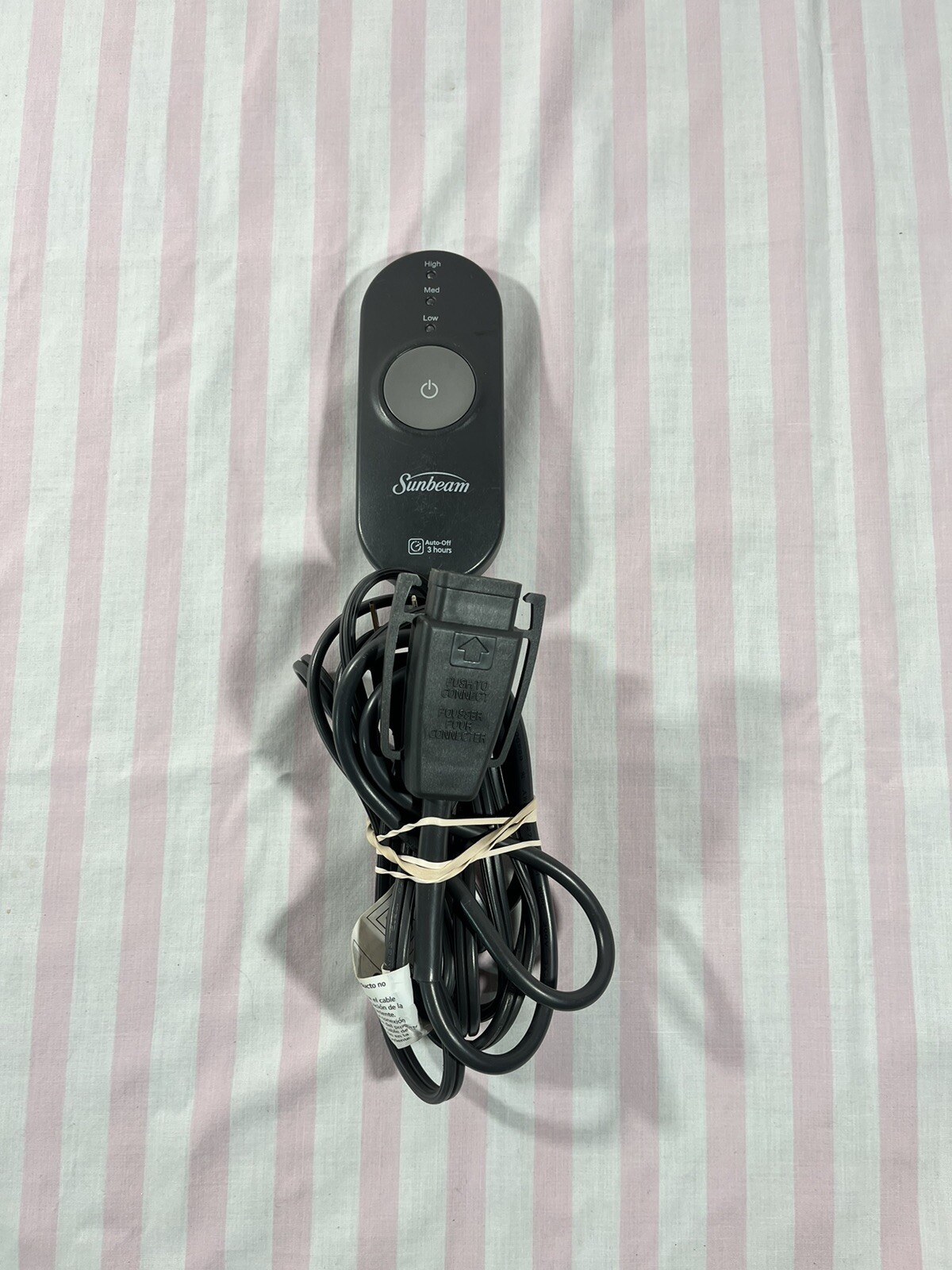 Sunbeam Electric Blanket Remote Control Style AA85 3Prong High Med Low