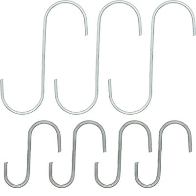 Metallhaken S Haken Küchenhaken Fleischerhaken Gardrobenhaken Groß Klein Metall