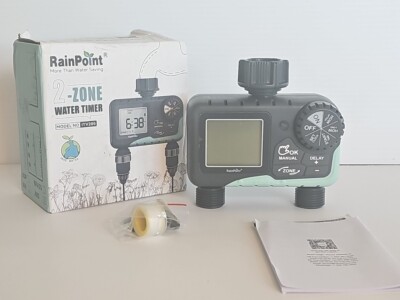 RainPoint 2 Zone Digital Water Timer Model: ITV205 Save Water