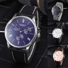 Parnis Power Reverse Automatic Movement Men's Boys Watch Date Small Second Gift
