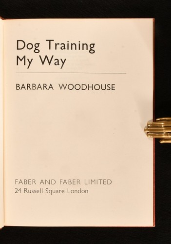 1955-1957 2vols Dog Training My Way et ventes exceptionnelles Barbara Woodhouses Book of Dogs Firs...