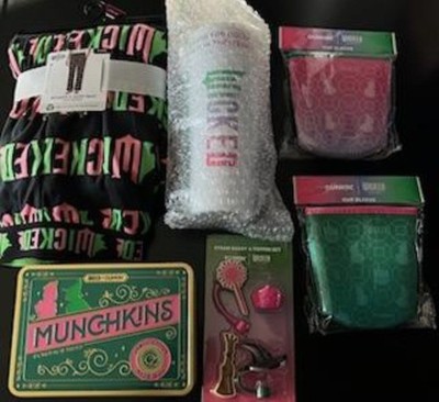 New Dunkin Donuts Wicked Cup, Topper, Sleeves, Tin, Wicked PJ Size Small 