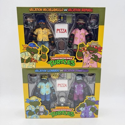 NECA Teenage Mutant Ninja Turtles TMNT Vacation Set Leo Mikey Raph Donatello