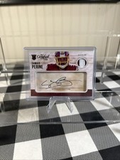 2017 Donruss Certified Cuts #214 Samaje Perine Rookie Cuts Blue Ink Variation