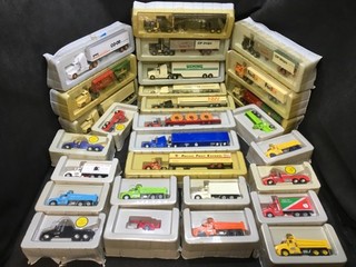 Large Mixed Lot of HO Scale Trucks & Vehicle Lot Bekins Red Devil Towing & More!