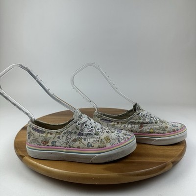 Big Kids Girls Vans Fairy Tale Casual Skateboarding Sneakers Shoes Size 3 Y GUC