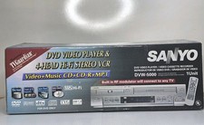 Sanyo DVW-5000 DVD VCR Combo VHS Recorder TESTED W/remote  Cords. Original Box