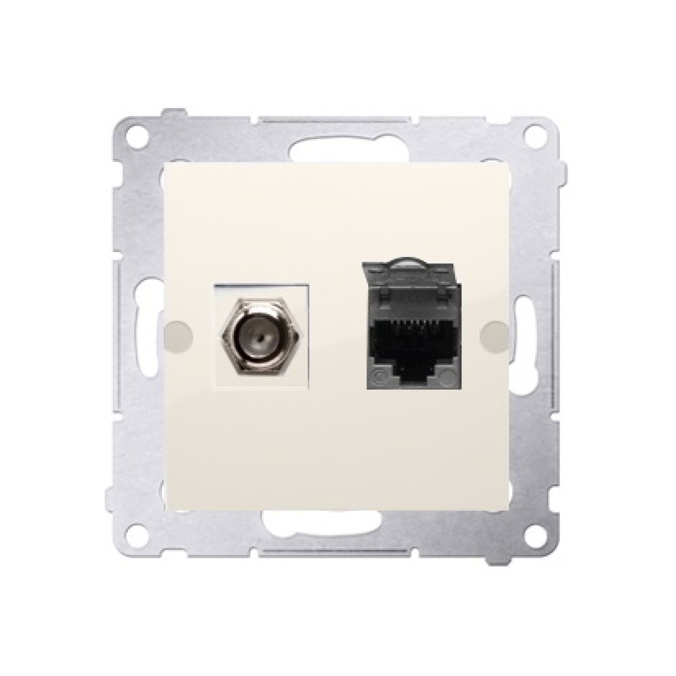 Antenna and Computer Socket Type F and Simon 54 DASFRJ45.01/41