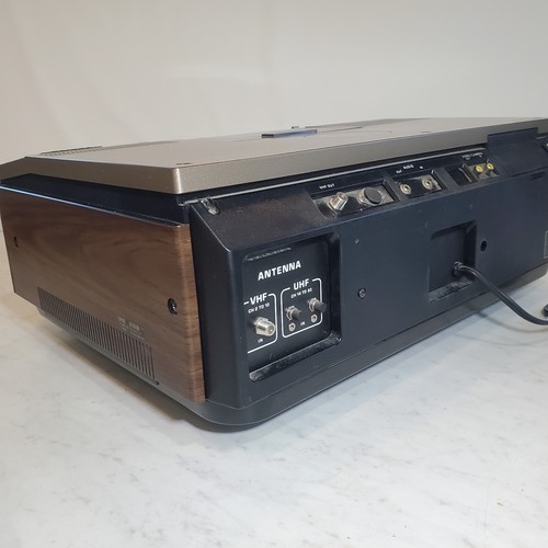 Vintage Zenith Betamax JR-9000W registratore a cassette carico dall'alto venature legno film prop - Foto 11 di 18