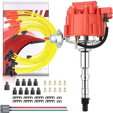 HEI Distributor Wiring Set for Jeep AMC SBC BBC V8 290 304 343 360 390 401