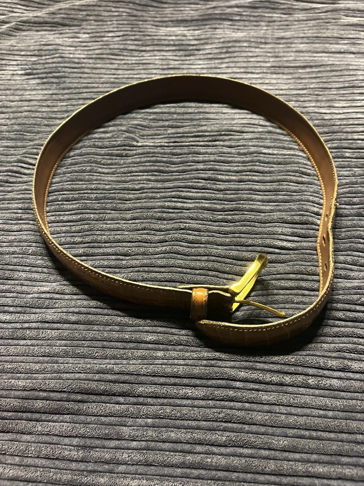 Ceinture femme Christian Dior marron occasion made in USA