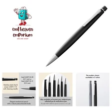 Luxury 2000 Black Pencil -  Design, Ergonomic Grip, 0.7mm Precision