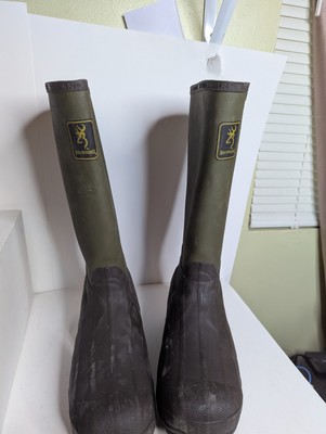 Browning 17'' Ankle Fit Rubber Boots 600 GR Thinsulate Steel Shank Size 10 