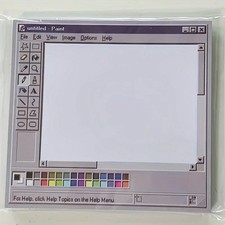 Image of Vintage Computer Drawing Sticky Notes 50 Sheets Office Memo Notepad Pad